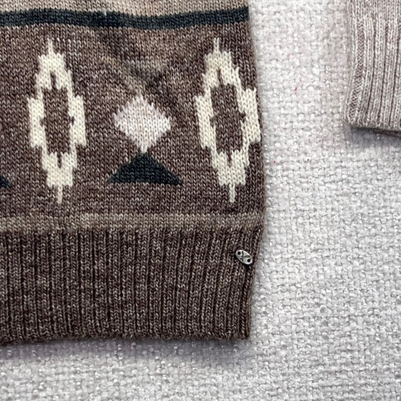 American Eagle Aztec Geometric‎ Pattern Crew Neck Knit Sweater Women L - Picture 6 of 16